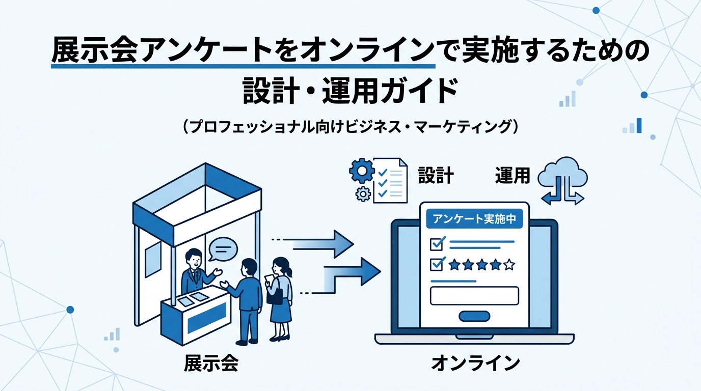 展示会アンケートをオンラインで実施するための設計・運用ガイド