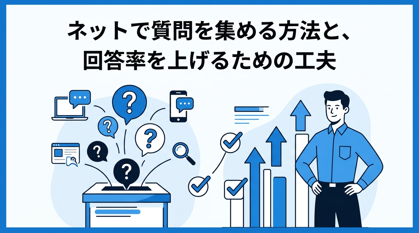 ネットで質問を集める方法と、回答率を上げるための工夫