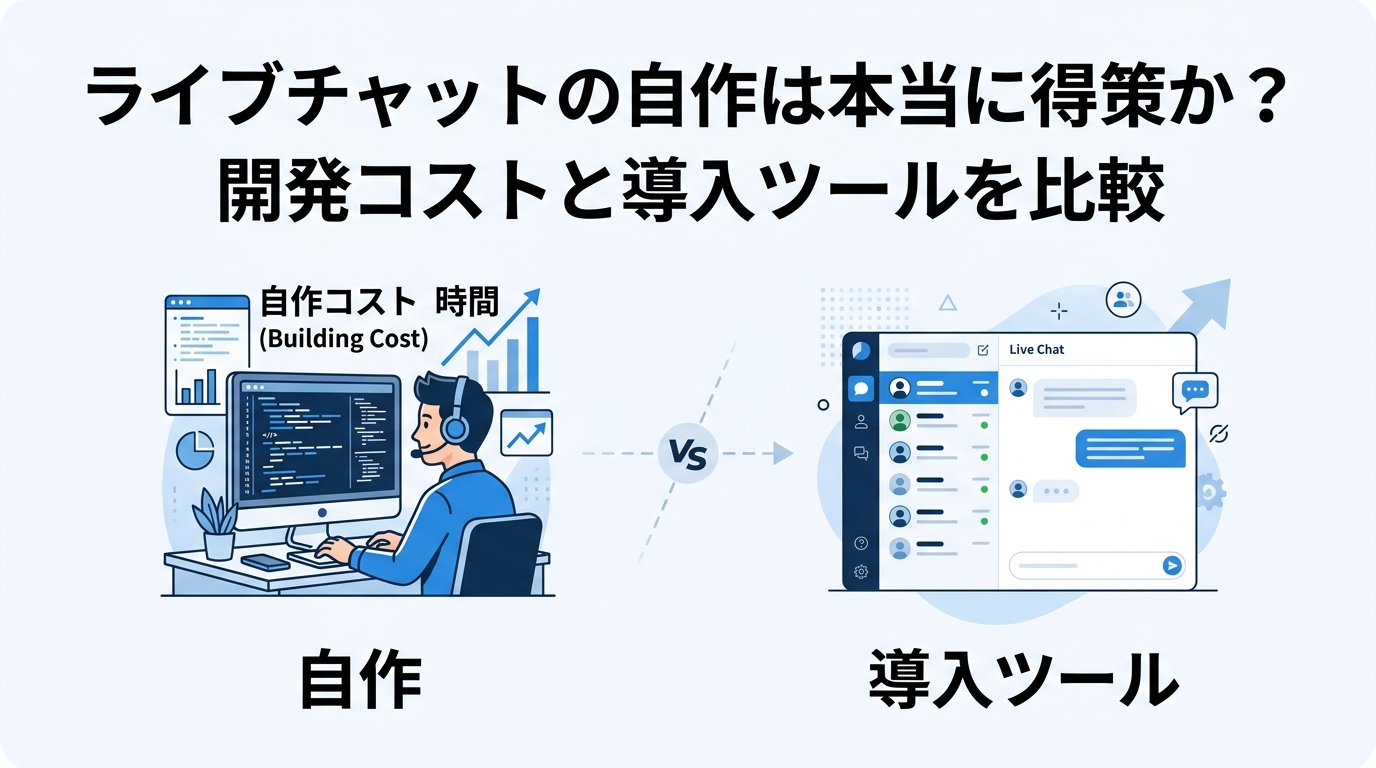 ライブチャットの自作は本当に得策か？開発コストと導入ツールを比較