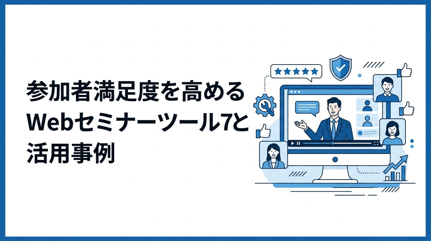 参加者満足度を高めるWebセミナーツールの選び方と活用事例