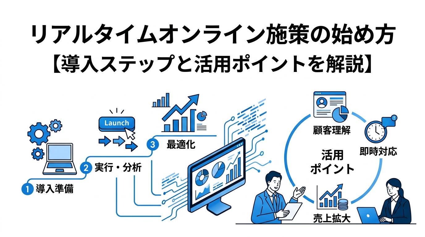 リアルタイムオンライン施策の始め方【導入ステップと活用ポイントを解説】