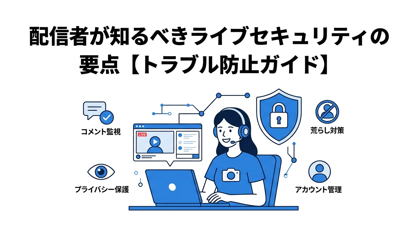 配信者が知るべきライブセキュリティの要点【トラブル防止ガイド】